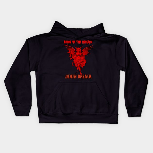 Devil Bring me the horizon red Kids Hoodie by Home Audio Tuban